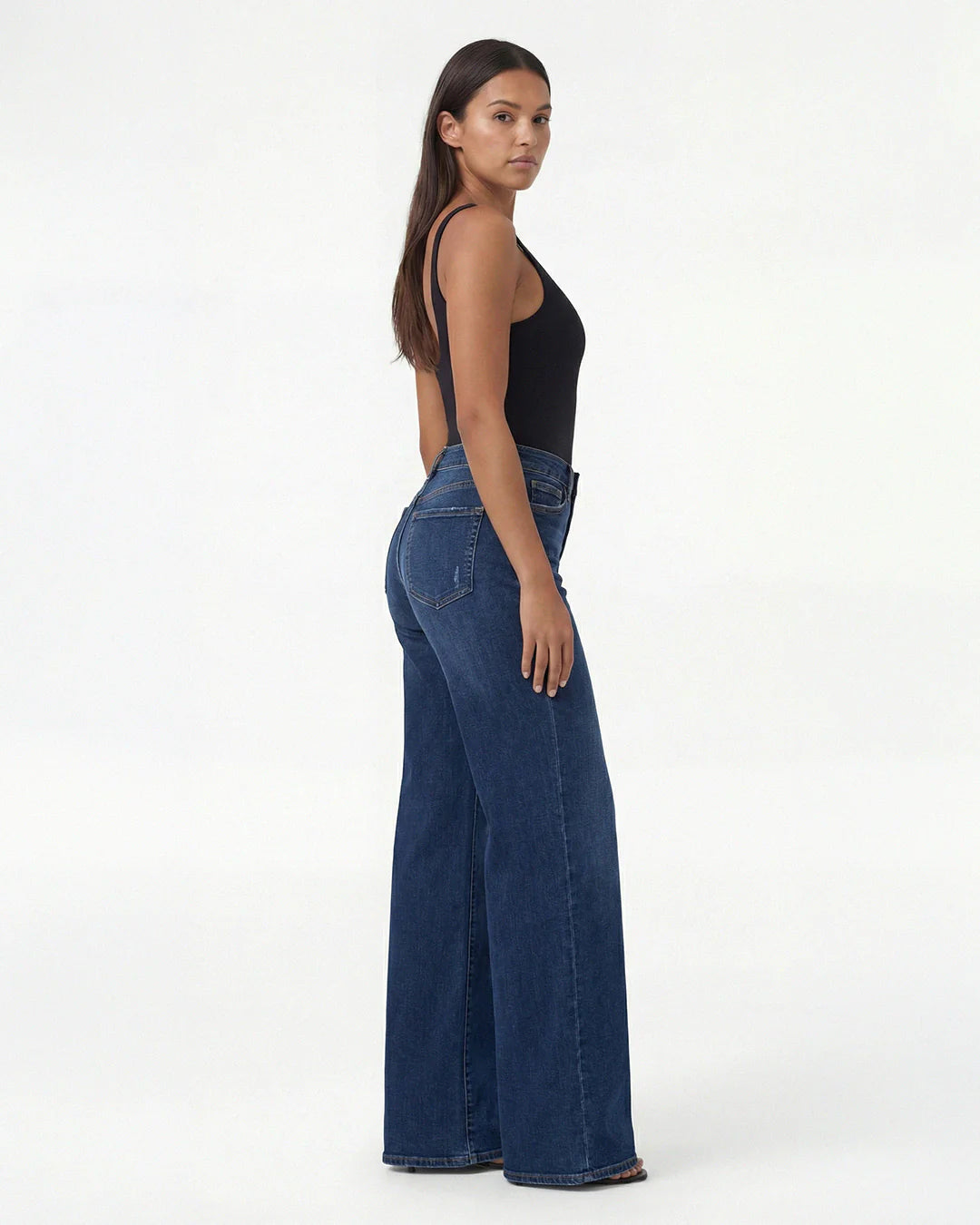 Novalia BBL Baggy Jeans - High Stretch Tummy Control Wide Leg Denim