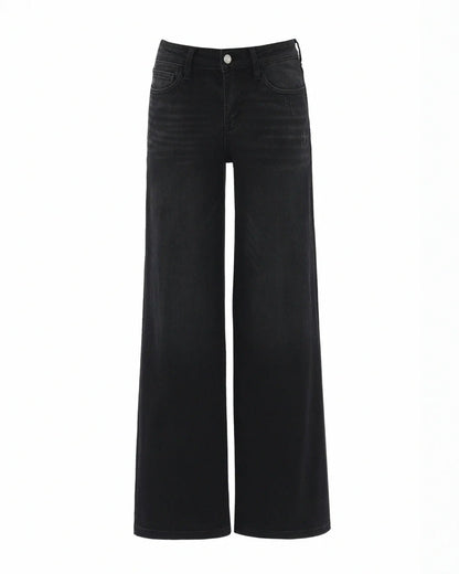 Novalia BBL Baggy Jeans - High Stretch Tummy Control Wide Leg Denim