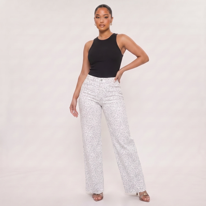 Novalia™ BBL Baggy Jeans — High Stretch Tummy Control Wide Leg Denim