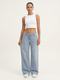 Novalia™ Low Rise Asymmetric Wide Leg Jeans